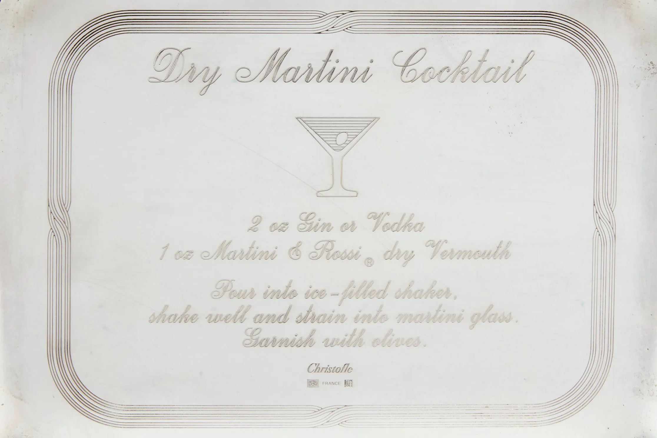 Christofle Martini Bar Tray