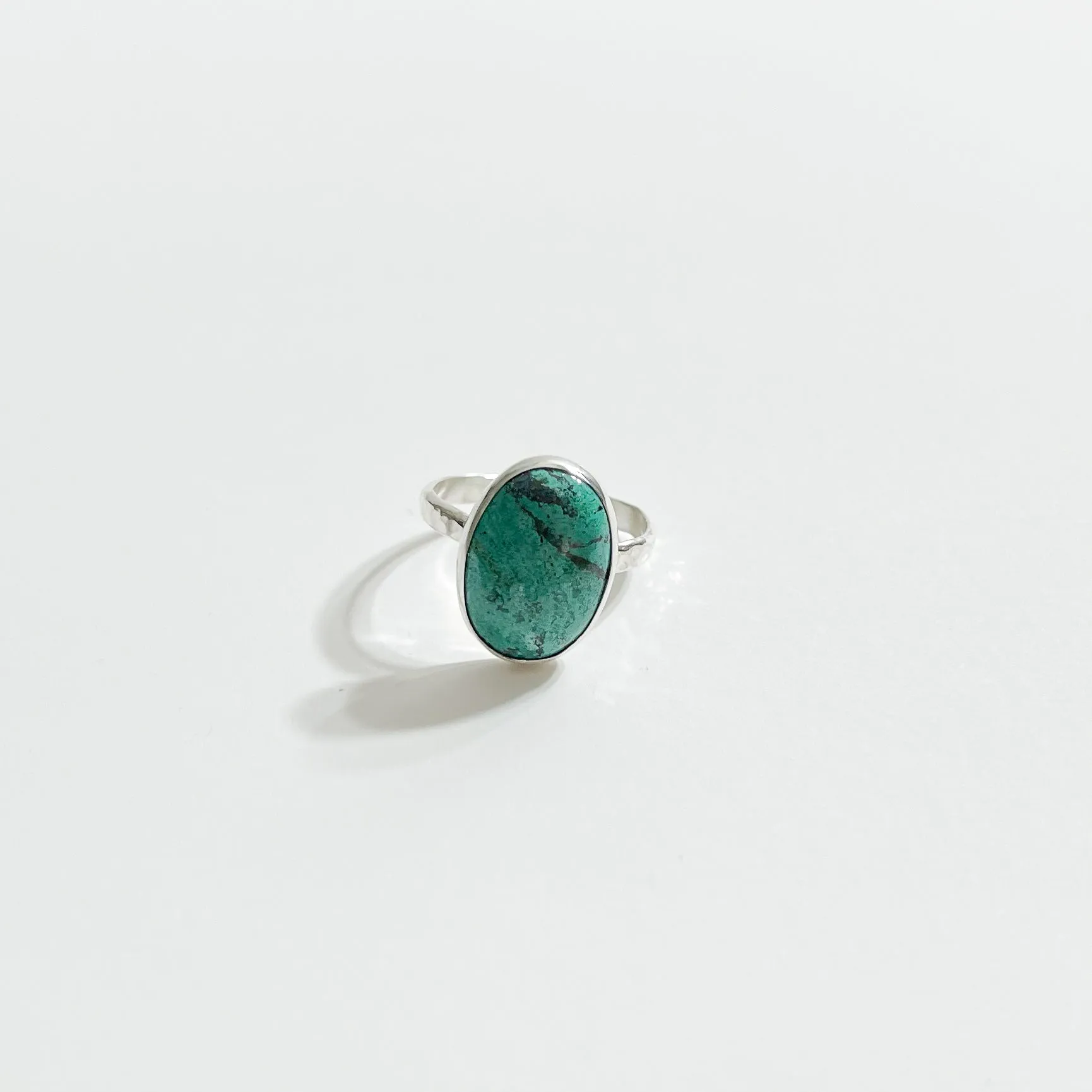 Chrysocolla Sterling Silver Ring | Size 5.5