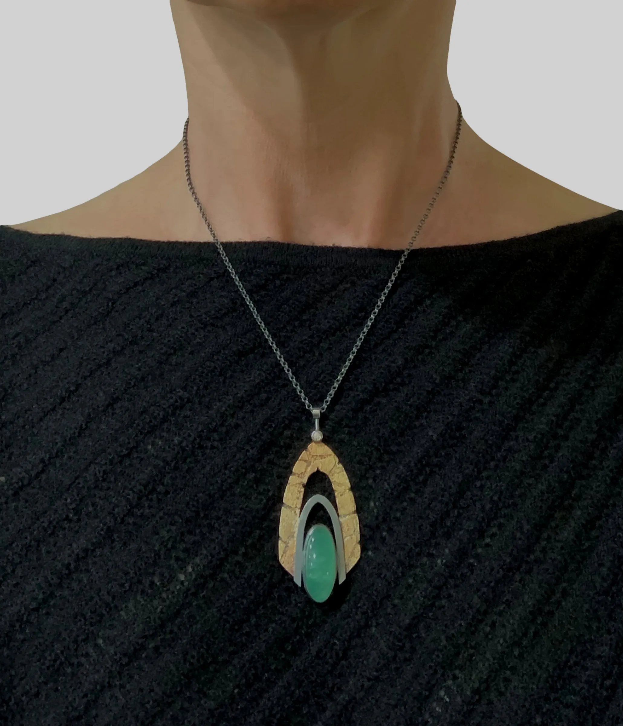 Chrysoprase Pinnacle Pendant