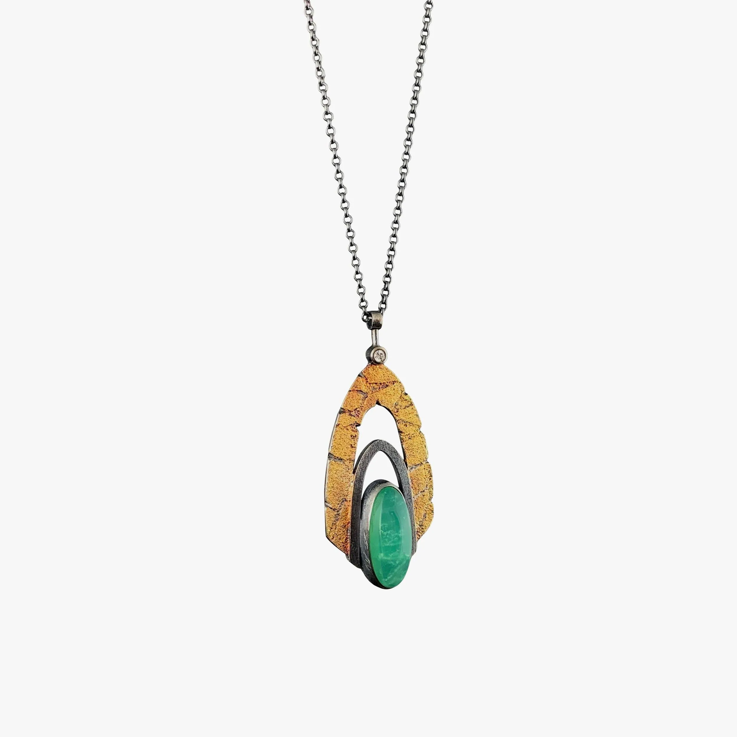 Chrysoprase Pinnacle Pendant