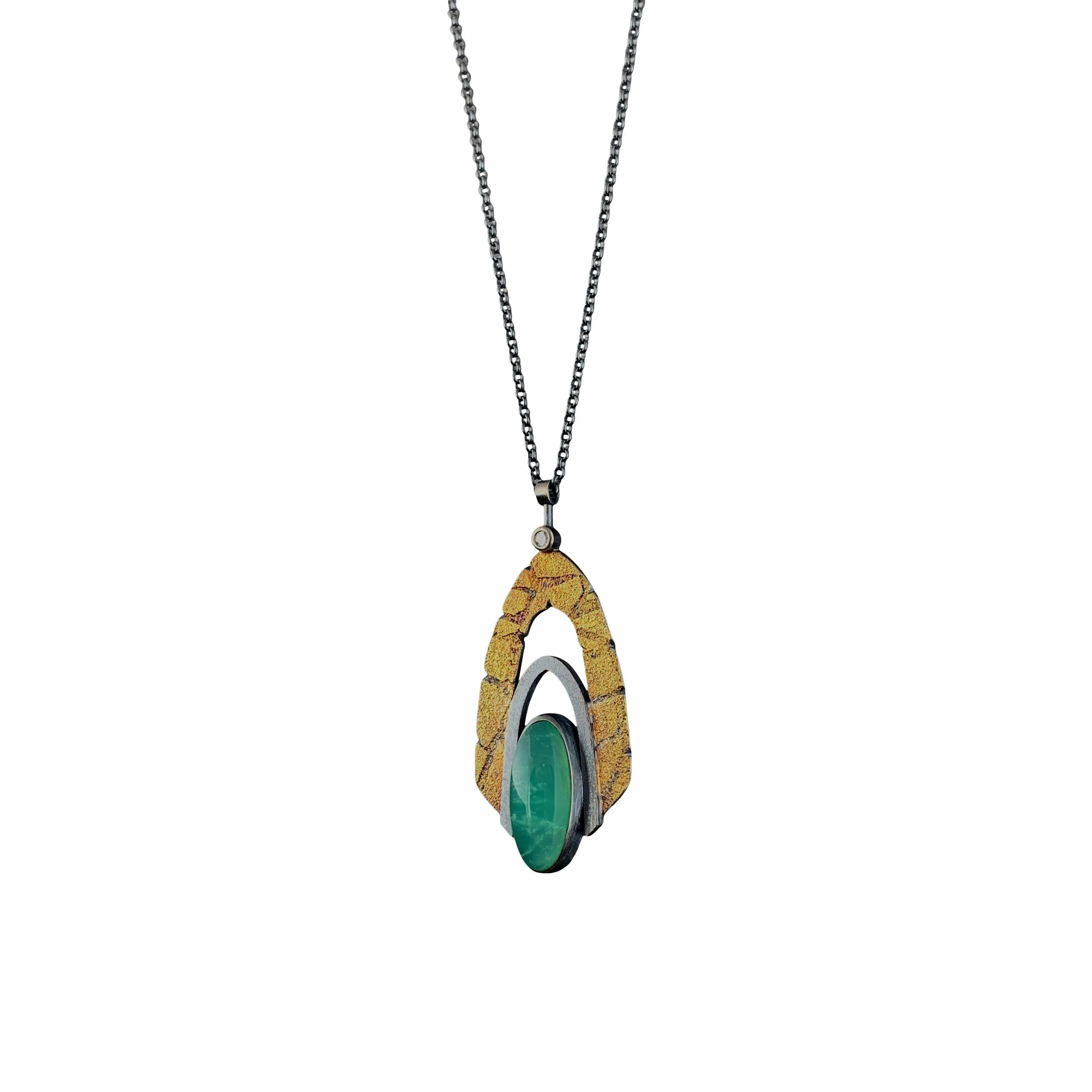 Chrysoprase Pinnacle Pendant