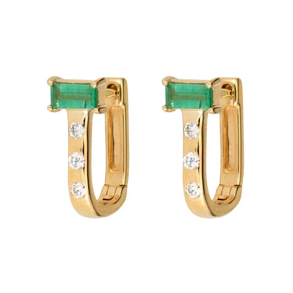 Classic Baguette Cushion Hoop