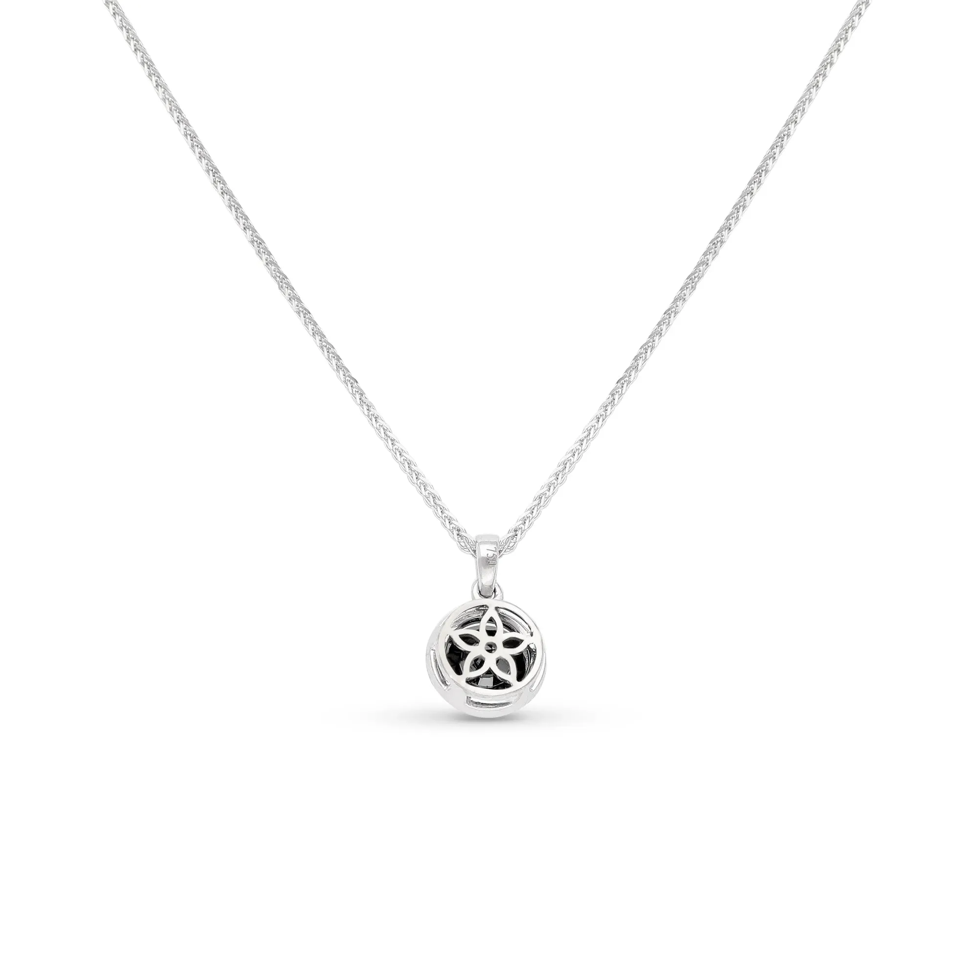 Classic Black Diamond Pendant Necklace - 1.7 Carat