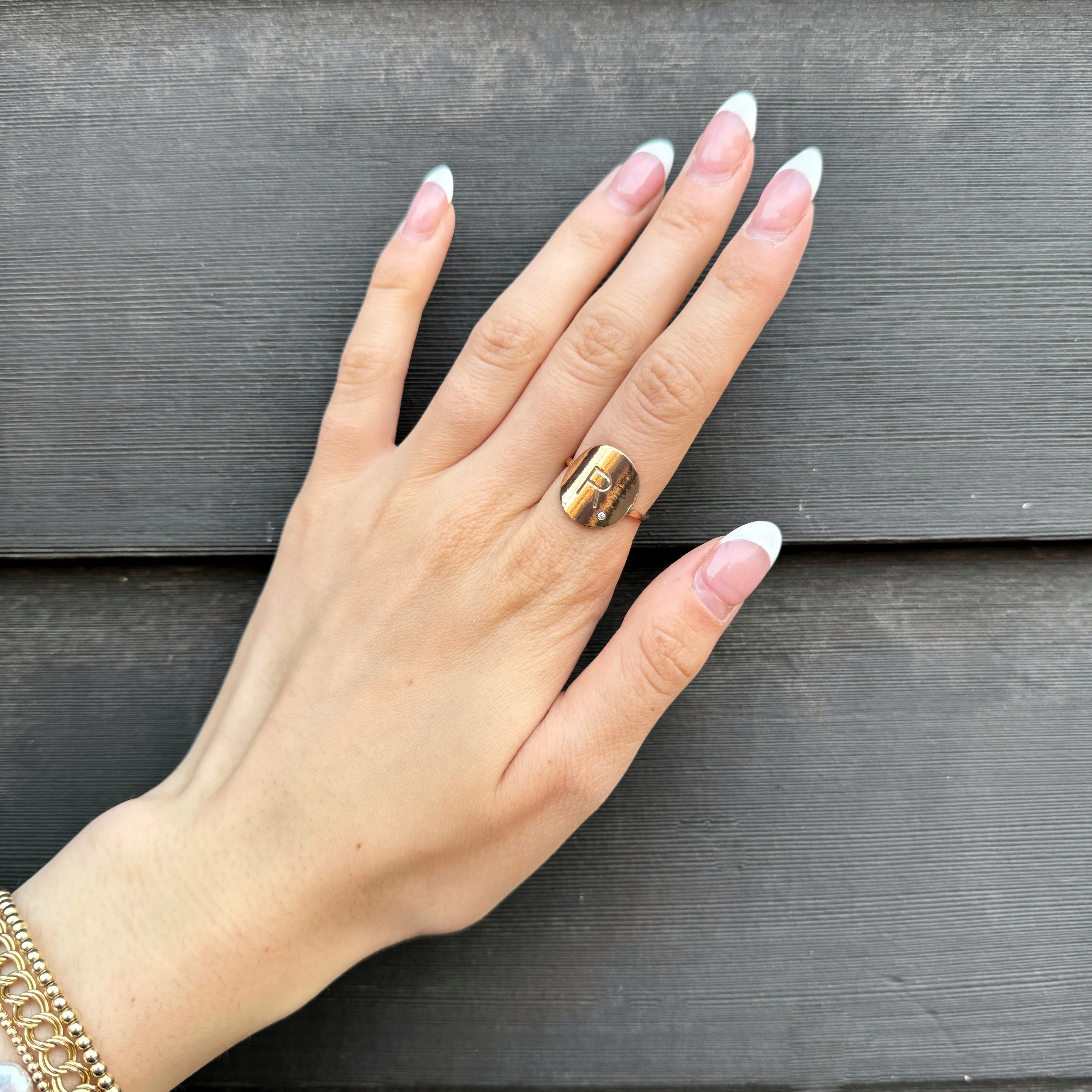 Classic Coin Diamond Ring