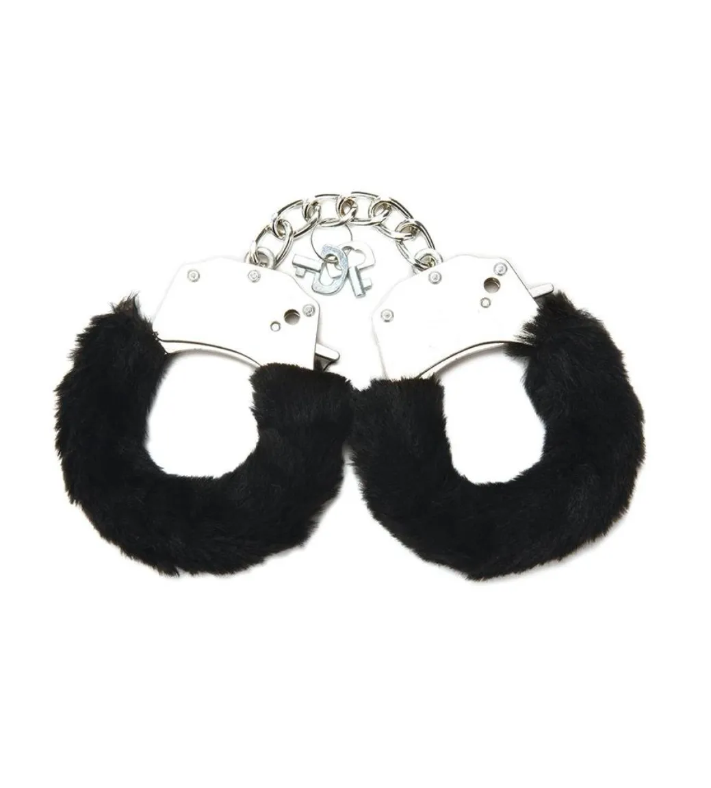 Classic Furry Cuffs Black