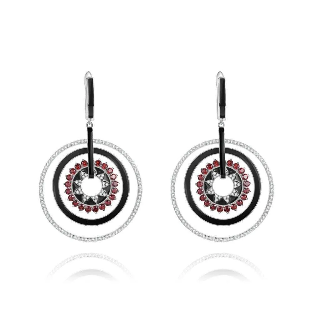 Classic Gemstone Drop Earrings