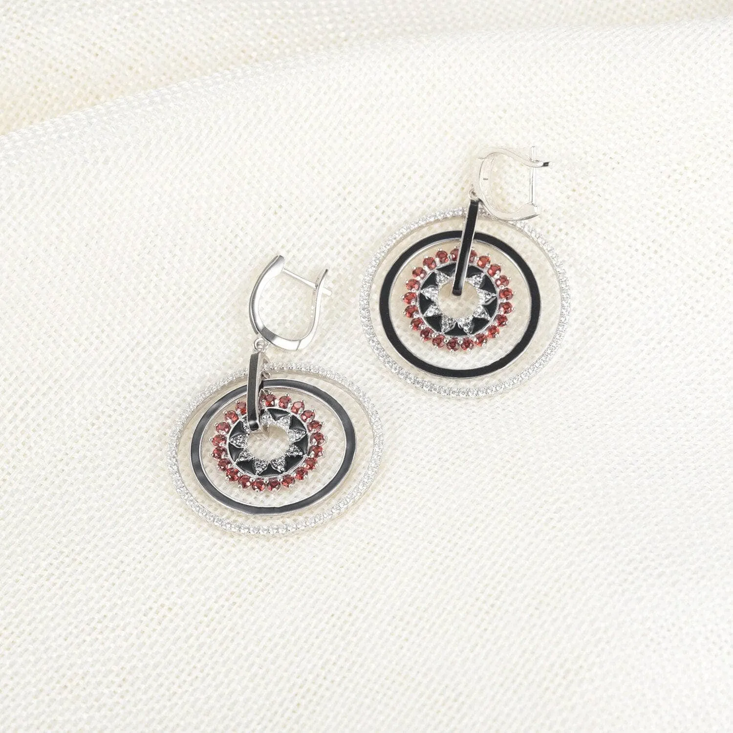 Classic Gemstone Drop Earrings
