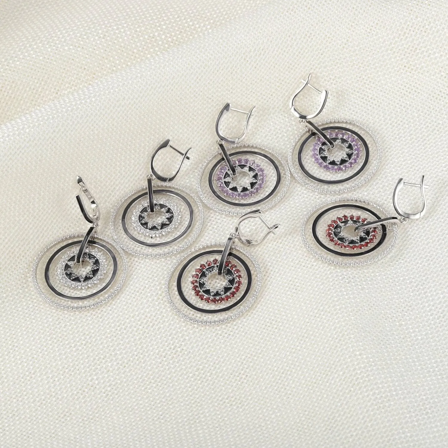 Classic Gemstone Drop Earrings