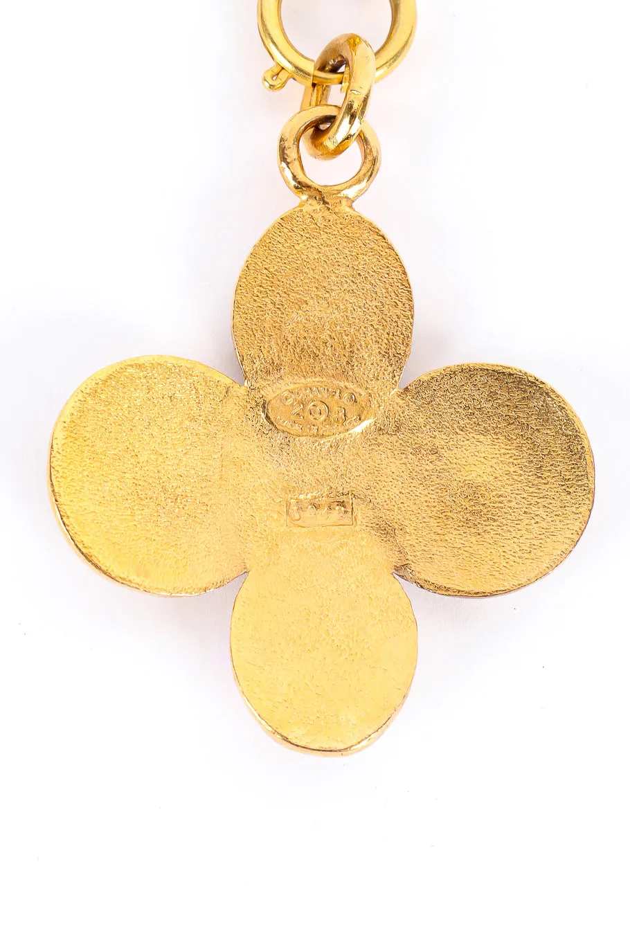 Clover Crest Cross Pendant Necklace