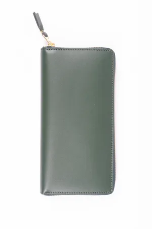COMME DES GARCONS CLASSIC LEATHER LINE WALLET SA0110 BOTTLE GREEN