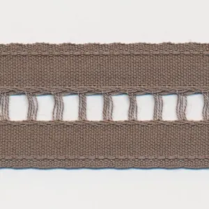 Cotton Ladder Ribbon #34 Olive Gray
