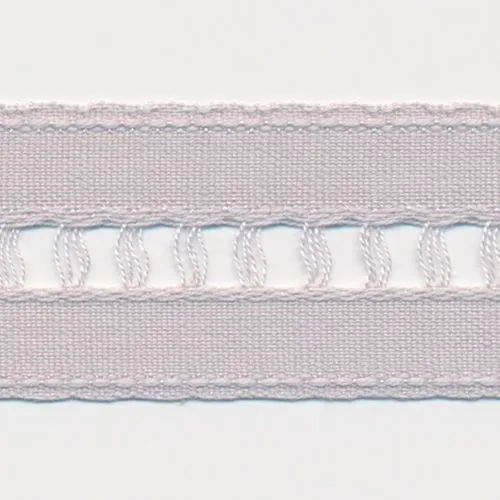 Cotton Ladder Ribbon #48 Silver