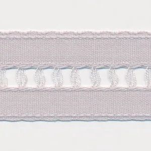 Cotton Ladder Ribbon #48 Silver