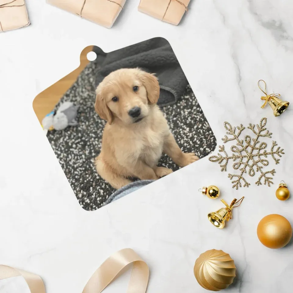 Custom Metal Photo Ornament