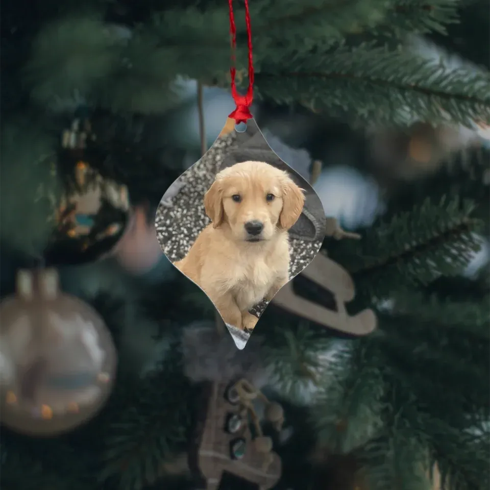 Custom Metal Photo Ornament