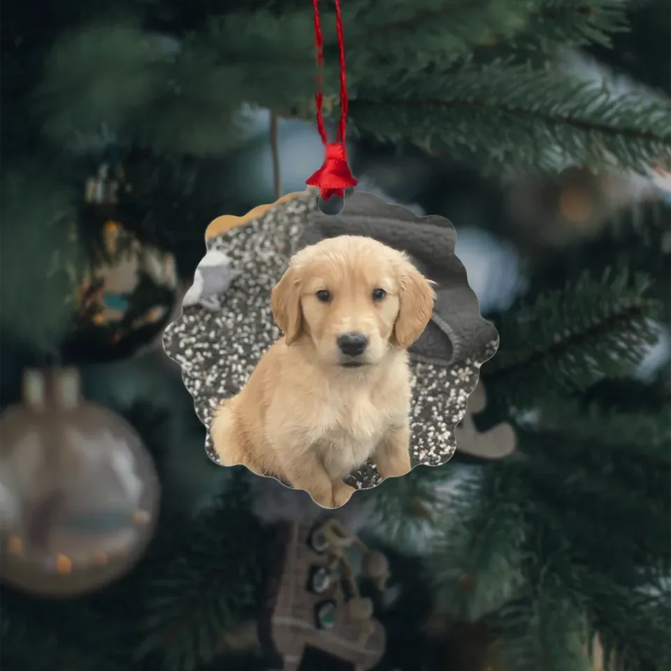 Custom Metal Photo Ornament