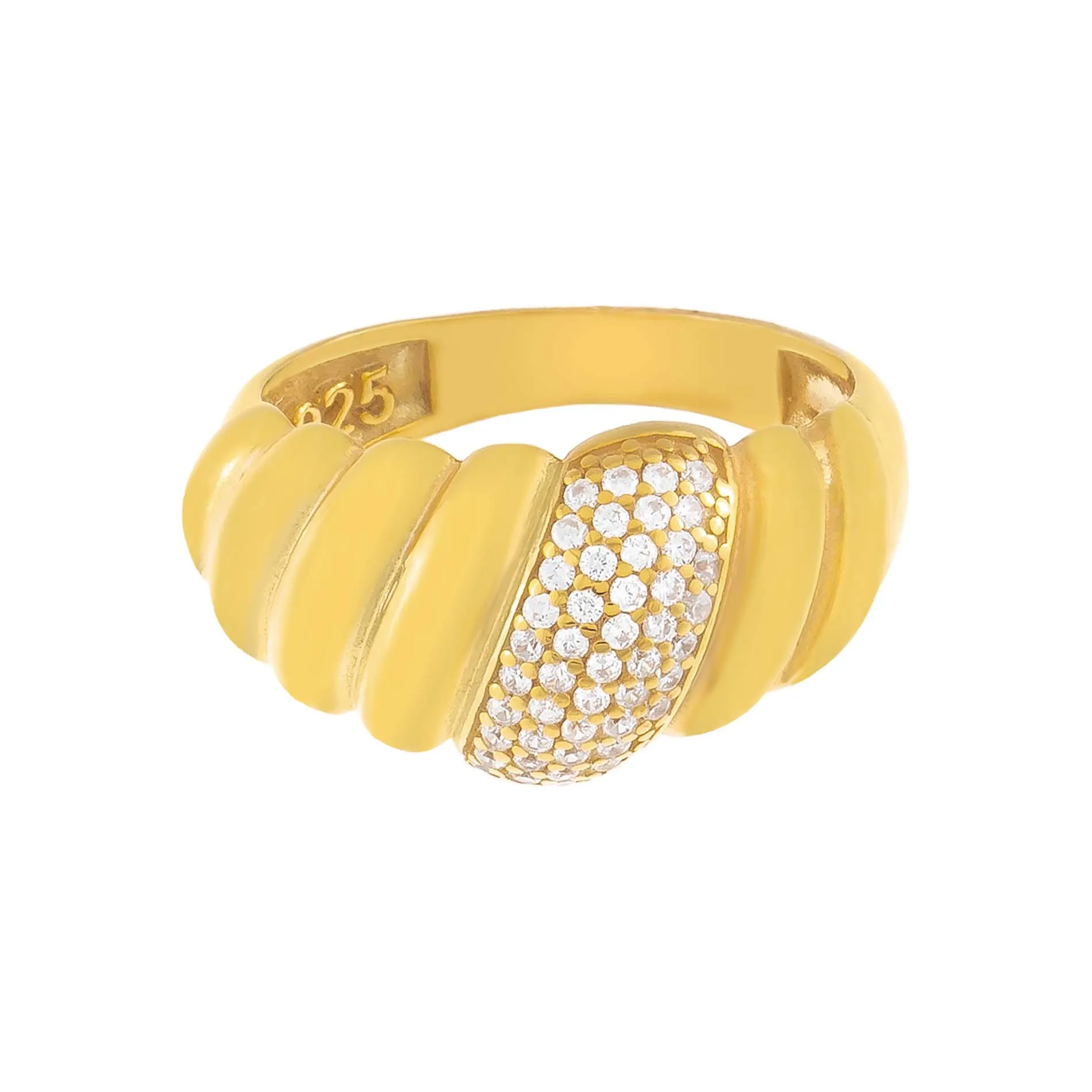 CZ Braided Ring