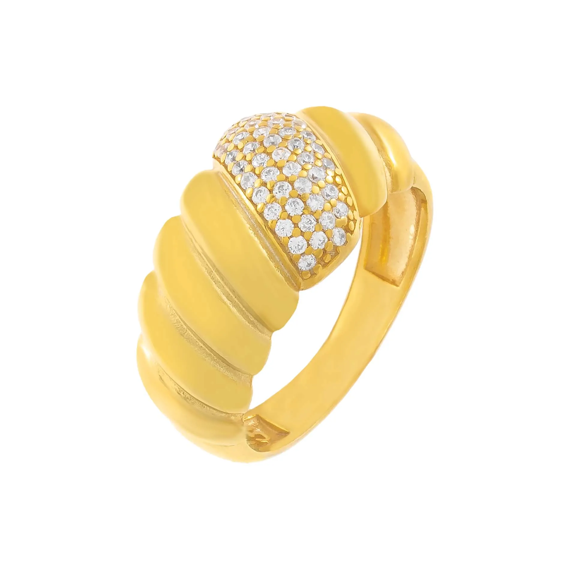CZ Braided Ring