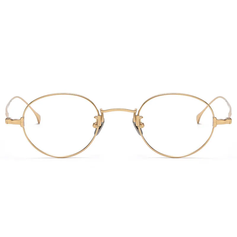 Dakir Titanium Vintage Oval Eyeglasses Frames
