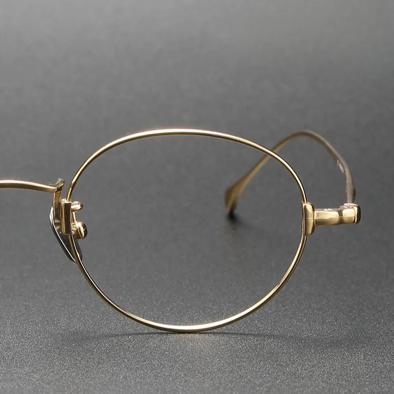 Dakir Titanium Vintage Oval Eyeglasses Frames