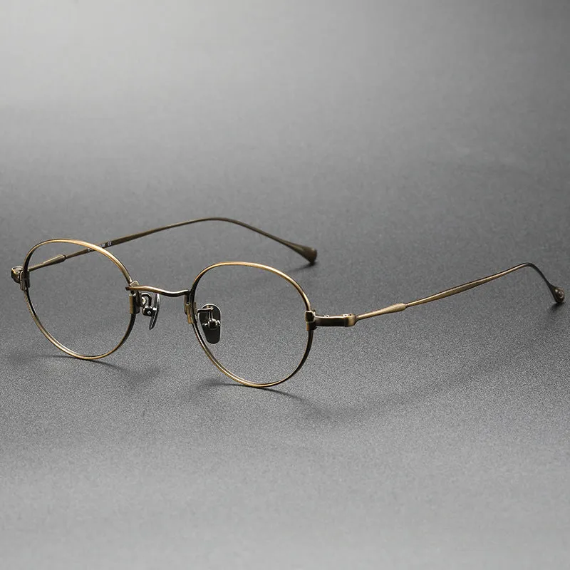 Dakir Titanium Vintage Oval Eyeglasses Frames