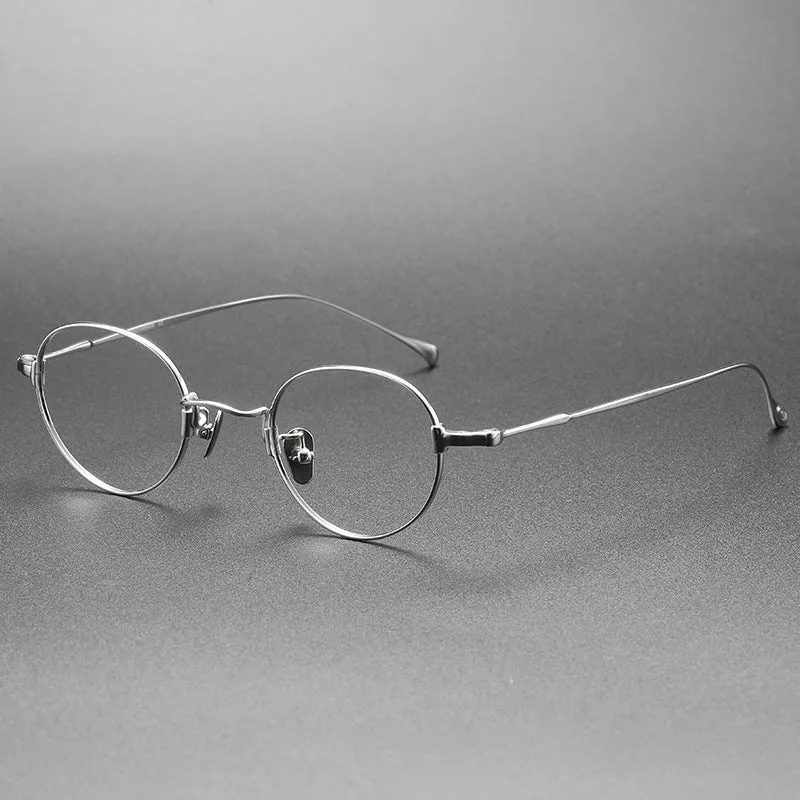 Dakir Titanium Vintage Oval Eyeglasses Frames