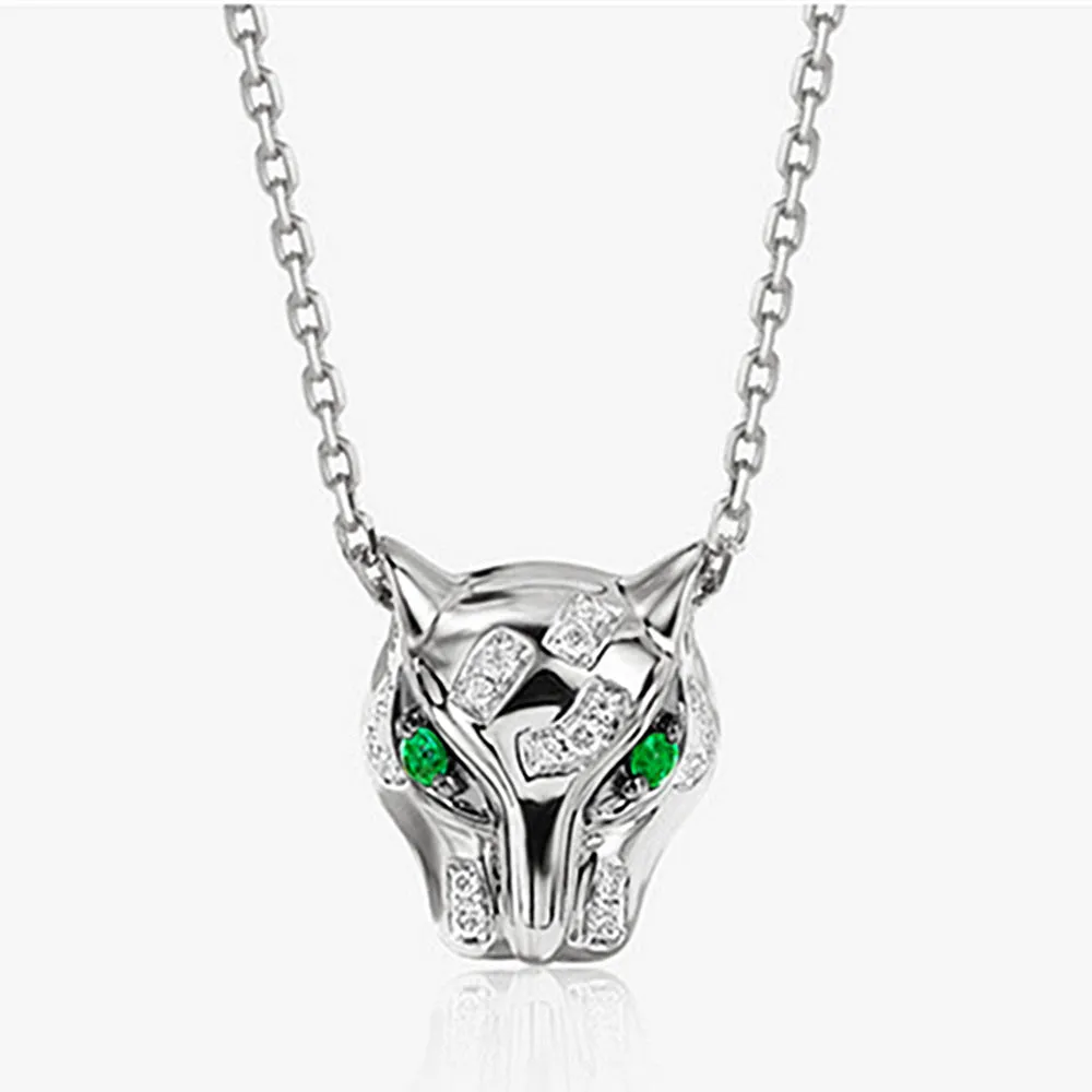 Diamond Panther Pendant Necklace