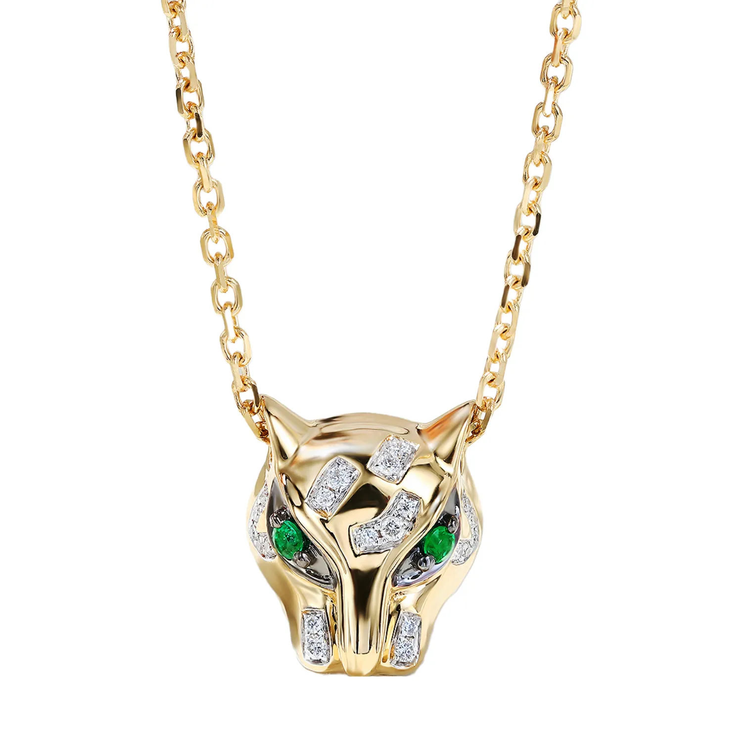 Diamond Panther Pendant Necklace
