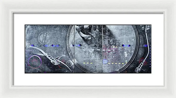 Dj Vision Mix - Framed Print