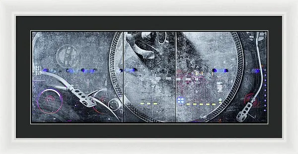 Dj Vision Mix - Framed Print