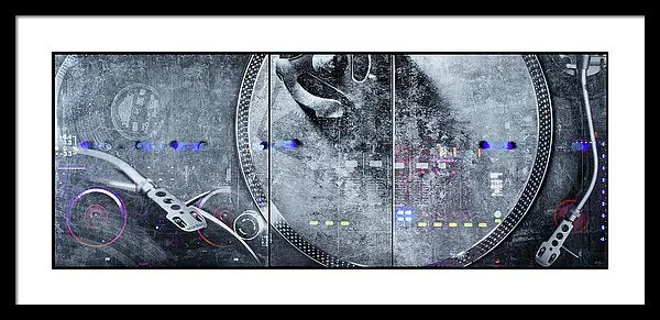 Dj Vision Mix - Framed Print