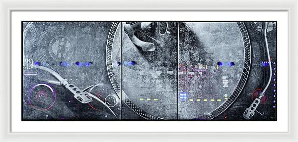 Dj Vision Mix - Framed Print