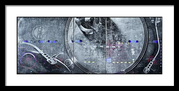 Dj Vision Mix - Framed Print