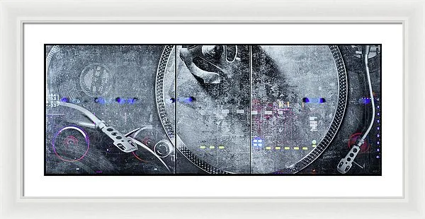 Dj Vision Mix - Framed Print
