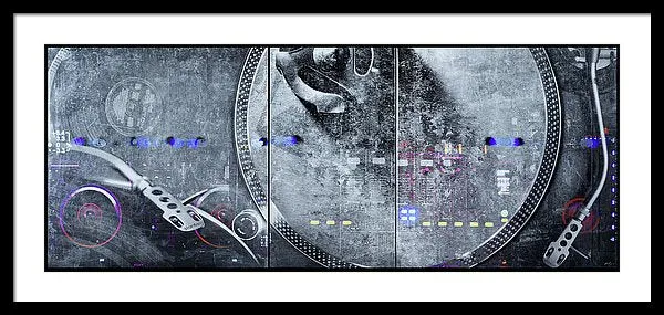 Dj Vision Mix - Framed Print