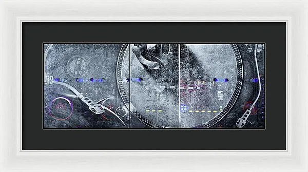 Dj Vision Mix - Framed Print