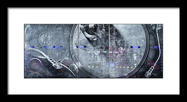 Dj Vision Mix - Framed Print