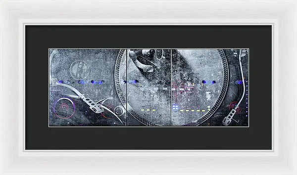 Dj Vision Mix - Framed Print