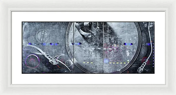 Dj Vision Mix - Framed Print