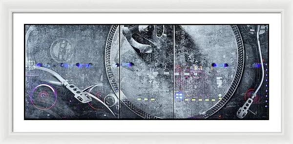 Dj Vision Mix - Framed Print