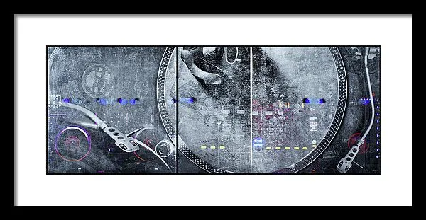Dj Vision Mix - Framed Print