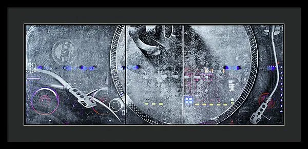 Dj Vision Mix - Framed Print