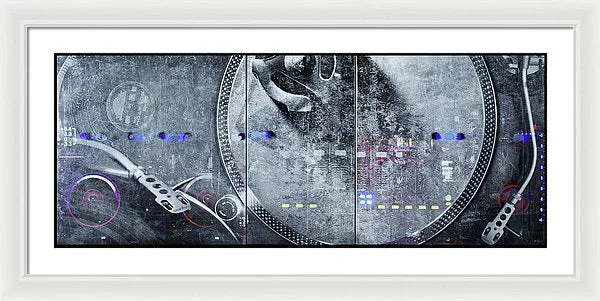 Dj Vision Mix - Framed Print