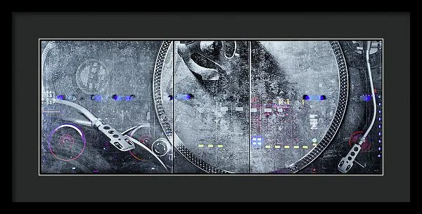 Dj Vision Mix - Framed Print