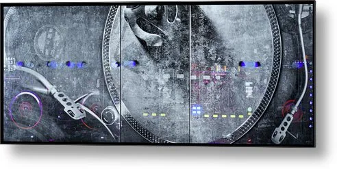 Dj Vision Mix - Metal Print