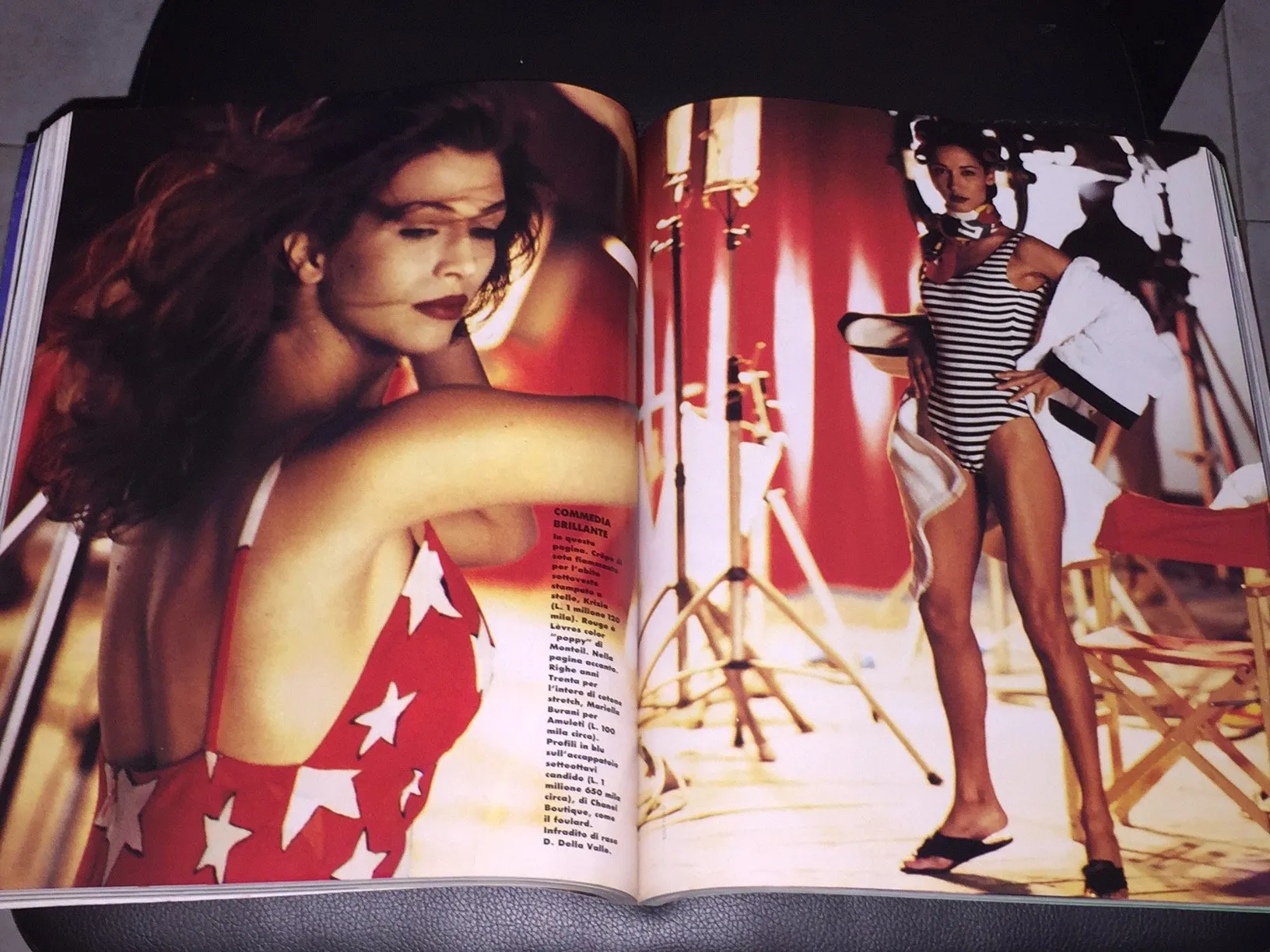 ELLE Magazine Italia March 1992 NIKI TAYLOR Marpessa AMBER SMITH Gail Elliott TASHA DE VASCONCELOS