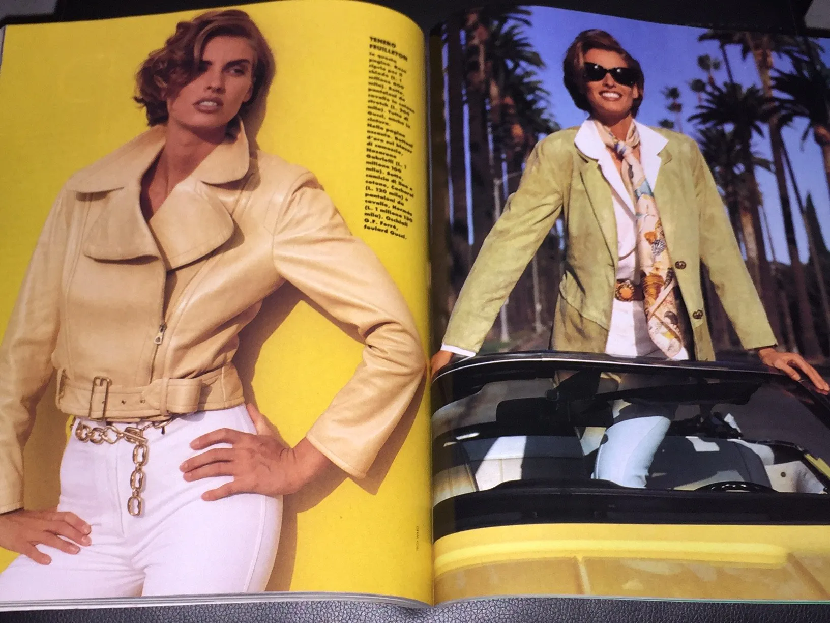 ELLE Magazine Italia March 1992 NIKI TAYLOR Marpessa AMBER SMITH Gail Elliott TASHA DE VASCONCELOS