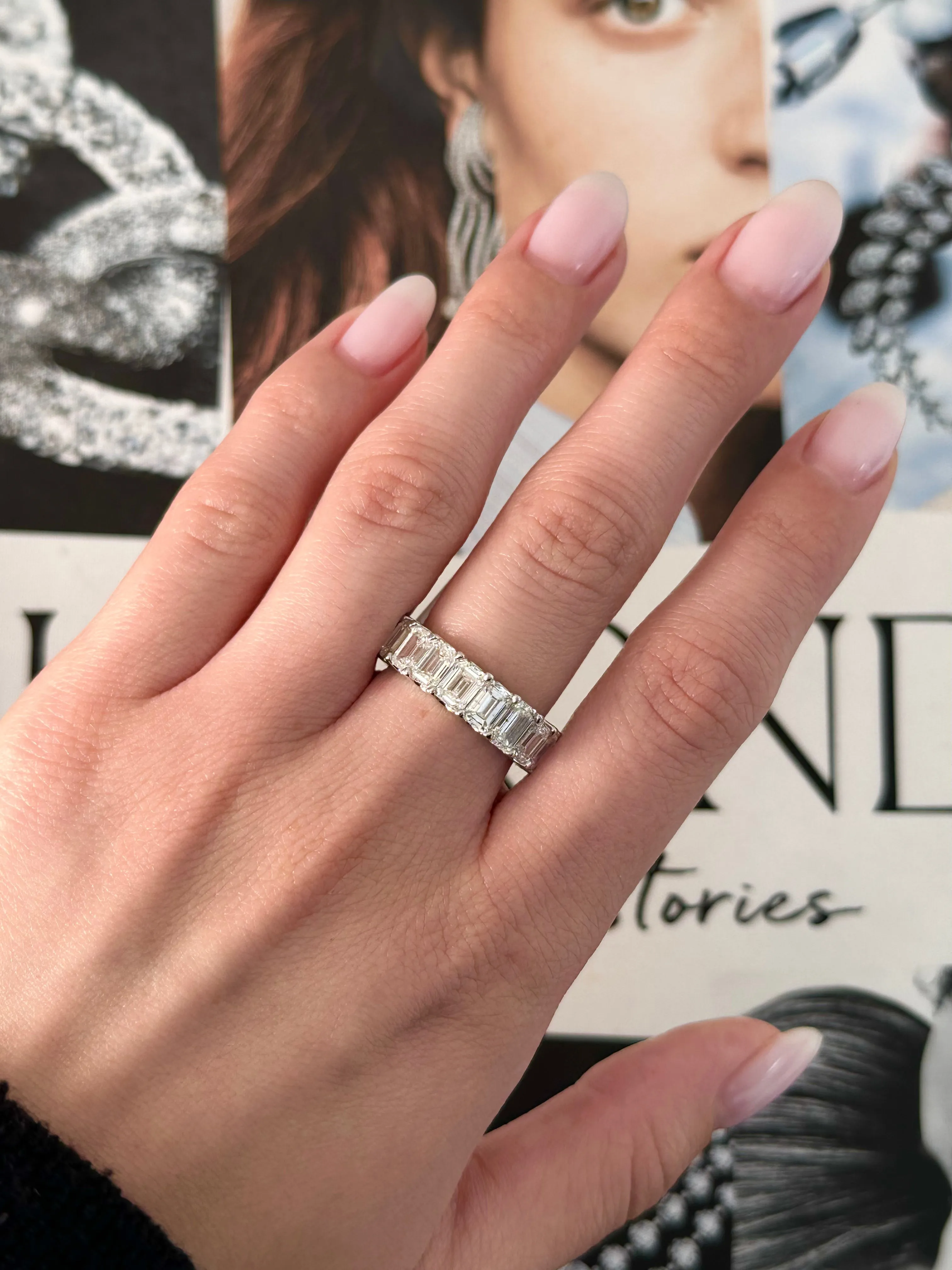 Emerald-Cut Diamond Eternity Band