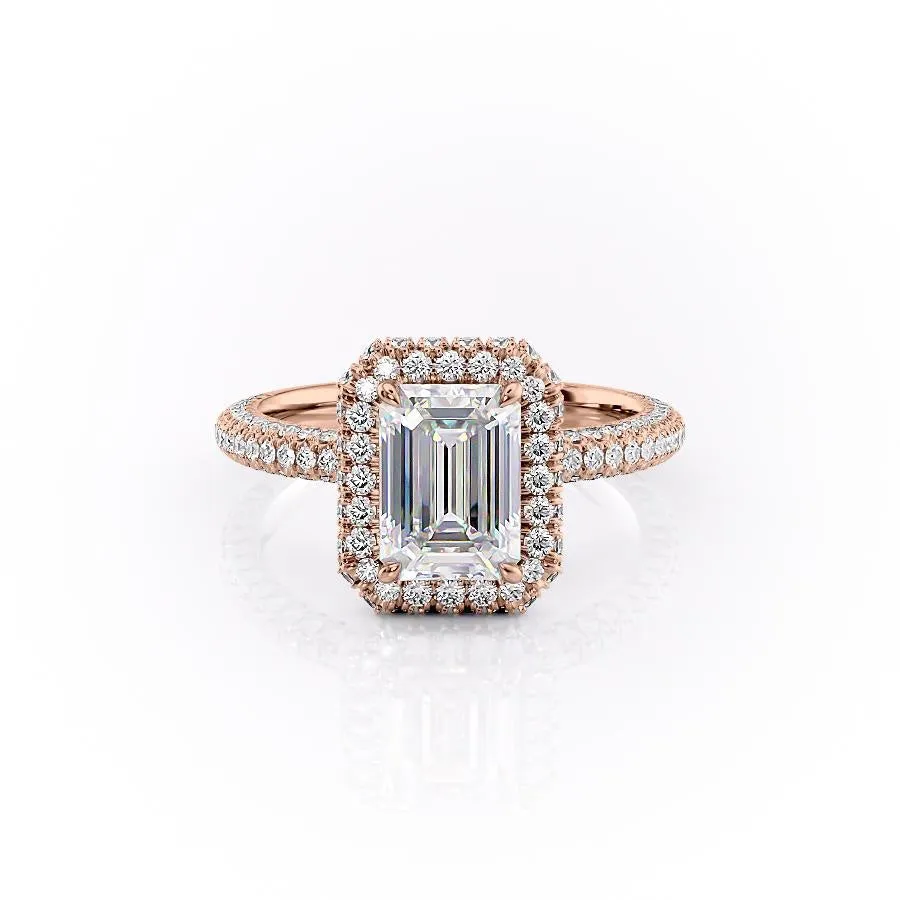 Emerald Cut Moissanite Full Set