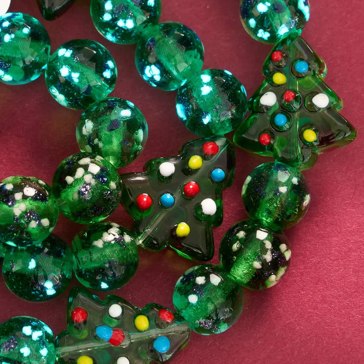 Emerald Evergreen | Silver | Firefly Glass Bracelet